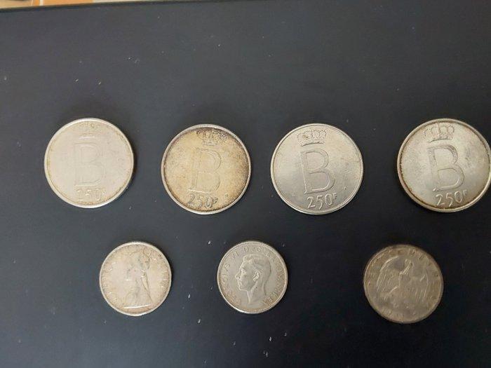 Wereld. 7 zilveren munten (Zonder Minimumprijs), Postzegels en Munten, Munten | Europa | Niet-Euromunten