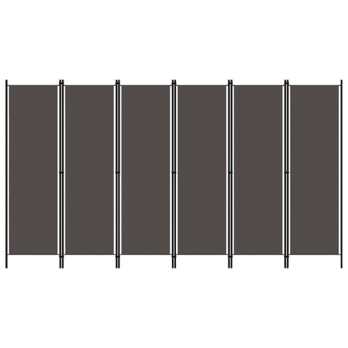 vidaXL Kamerscherm met 6 panelen 300x180 cm antraciet, Huis en Inrichting, Woonaccessoires | Overige, Nieuw, Verzenden