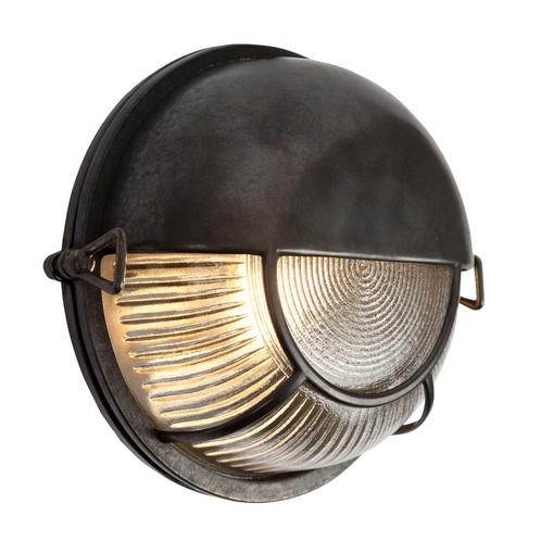 Wandverlichting modern Portimao Muurlamp Zwart Brons, Tuin en Terras, Buitenverlichting, Verzenden