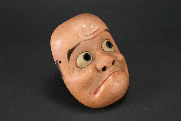 Mask - Houten Kyogenmasker “Ichimonji” (Zonder minimumprijs), Antiek en Kunst, Antiek | Overige Antiek