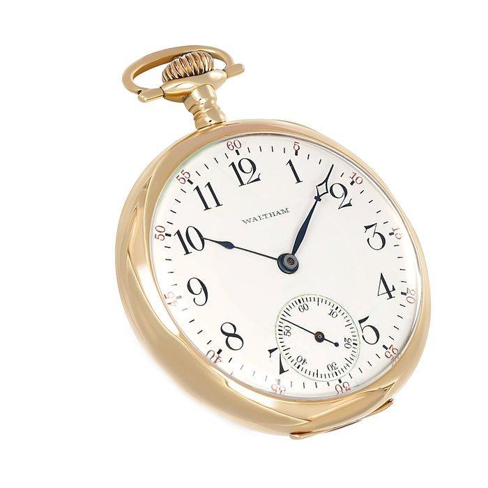 Waltham - Crescent St. Antique 14K Gold Waltham Crescent St., Handtassen en Accessoires, Horloges | Heren