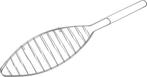 Barbecue Grillrooster - Vis - 42x10 Cm (BBQs & Accessoires), Tuin en Terras, Verzenden, Nieuw