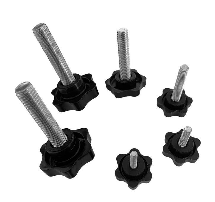 Set van 10 sterknoppen met draadstang (M5, zwart), Doe-het-zelf en Bouw, Gereedschap | Overige machines, Nieuw, Verzenden