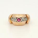Ring - 18 karaat Geel goud, Roségoud, Witgoud Robijn -, Nieuw