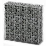 vidaXL Panier de gabion avec couvercle Fil galvanisé, Verzenden