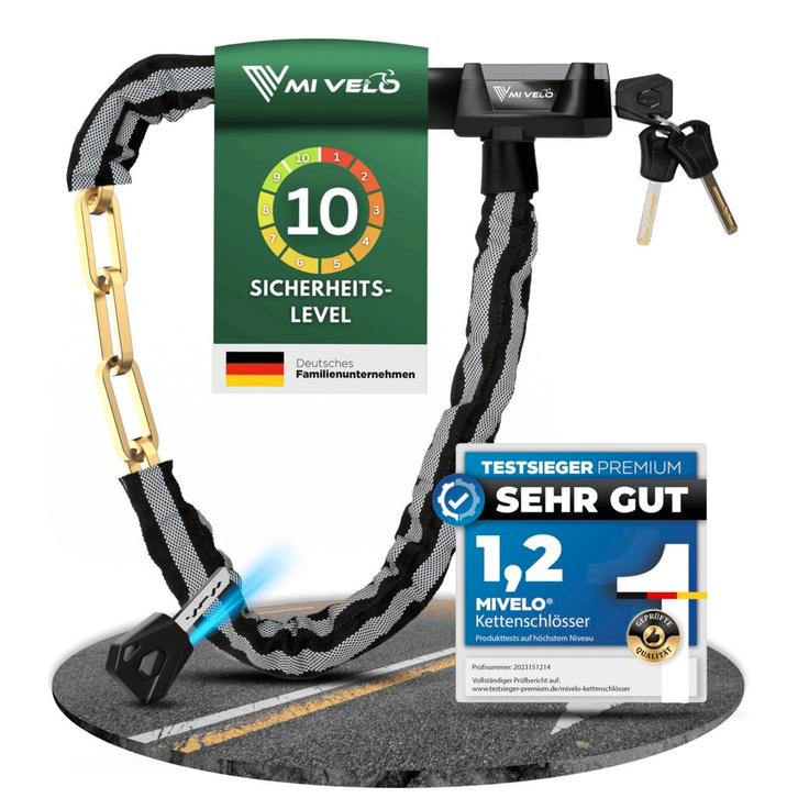 2dekans | MIVELO Kettingslot voor Fietsen - Met Sleutelslot, Articles professionnels, Horeca | Équipement de cuisine, Enlèvement ou Envoi