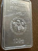 100 gram - Zilver - Heraeus - Silberbarren (Zonder, Postzegels en Munten