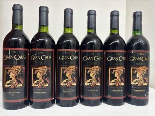 1990 & 1991 (x5) Can Ràfols dels Caus, Gran Caus - Penedes -, Verzamelen, Wijnen