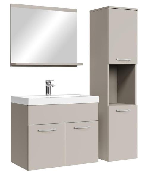 Badkamermeubel Set Montreal 60 x 35 cm - Beige, Huis en Inrichting, Badkamer | Badkamermeubels, Nieuw, Verzenden