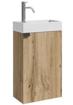 Toiletmeubel Apollo 40 x 22 cm Licht Eiken Fonteinmeubel, Verzenden, Nieuw