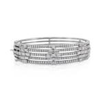 Armband - 18 karaat Witgoud -  4.55ct. tw. Diamant