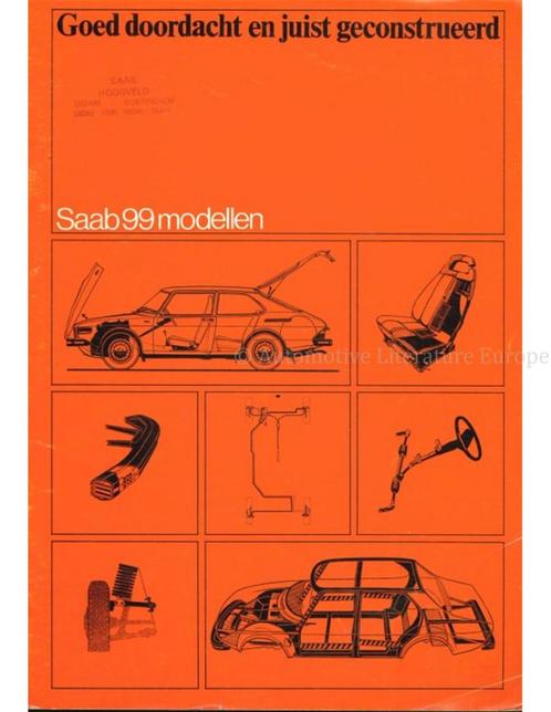 1977 SAAB 99 BROCHURE NEDERLANDS, Livres, Autos | Brochures & Magazines