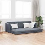 vidaXL Vloer slaapbank Donkergrijs 213 x 76 x 77 cm Fluweel, Huis en Inrichting, Verzenden, Nieuw