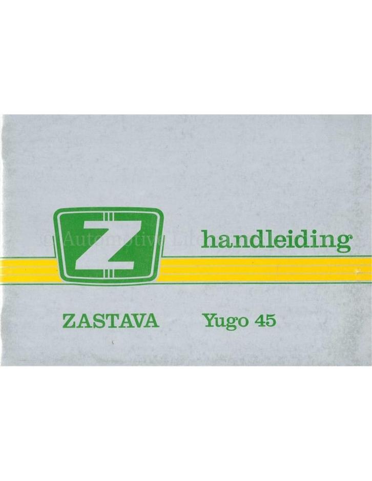 1978 ZASTAVA 1100 INSTRUCTIEBOEKJE ENGELS, Autos : Divers, Modes d'emploi & Notices d'utilisation