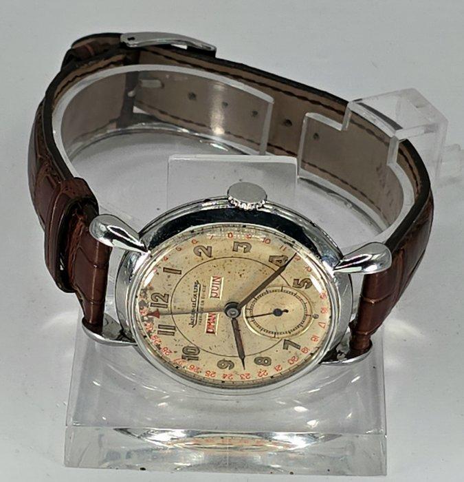 Jaeger LeCoultre - Stahl Armbanduhr - Kalenderkomplikation -, Handtassen en Accessoires, Horloges | Heren