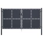 vidaXL Poort 300x150 cm staal antraciet, Tuin en Terras, Verzenden, Nieuw