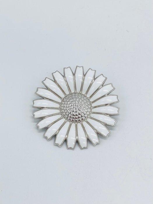 Zonder Minimumprijs - Georg Jensen - Broche - Daisy Zilver -, Handtassen en Accessoires, Antieke sieraden