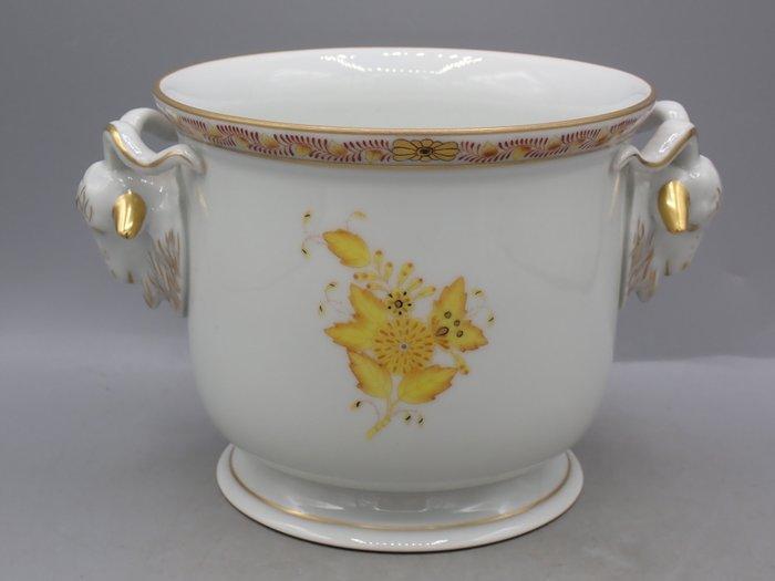 Herend - Bloempot - Apponyi geel - Porselein, Antiek en Kunst, Antiek | Meubels | Tafels