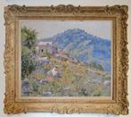 Chris van Dijk (1952) Impressionist -  Grange dans un, Antiek en Kunst