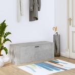 vidaXL Wandschoenenkast 100x35x38 cm bewerkt hout betongrijs, Verzenden, Nieuw