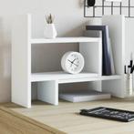 vidaXL Bureau organiser 38,5x17x39 cm bewerkt hout wit, Verzenden