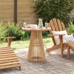 vidaXL Tuin Eettafel Ø70x75 cm Massief Houten Teak, Tuin en Terras, Tuintafels, Verzenden, Nieuw