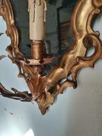 Miroir mural - Bois, Plaqué or