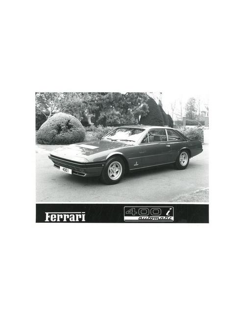 1979 FERRARI 400 I AUTOMATIC PERSFOTO, Livres, Autos | Brochures & Magazines
