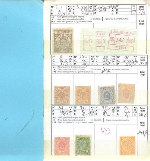 Luxemburg - COTE +2000 - Luxemburg, aller ensemble Neuf, Postzegels en Munten, Postzegels | Amerika