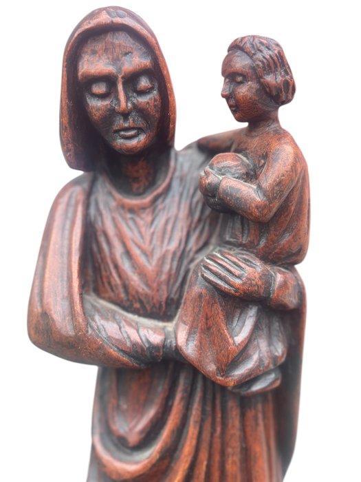 Beeld - Maria met kindje Jezus - 54 cm - Antiek - Lindehout, Antiek en Kunst, Antiek | Boeken en Manuscripten