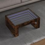 vidaXL Salontafel met Infinity LED 70x53x30 cm gerookt, Huis en Inrichting, Tafels | Salontafels, Verzenden, Nieuw