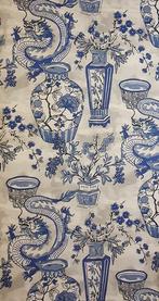 Luxe Oosters weefsel met oude vazen en draken - 300x280cm -, Antiek en Kunst