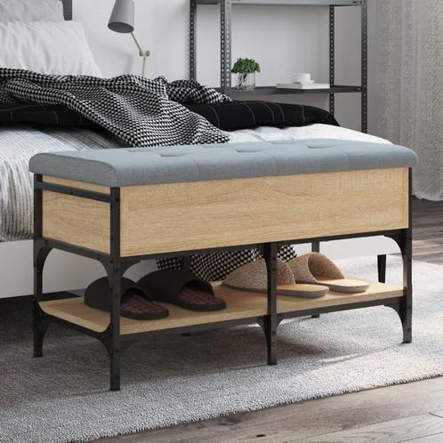 vidaXL Schoenenbank 82x42x45 cm bewerkt hout sonoma, Huis en Inrichting, Overige Huis en Inrichting, Nieuw, Verzenden