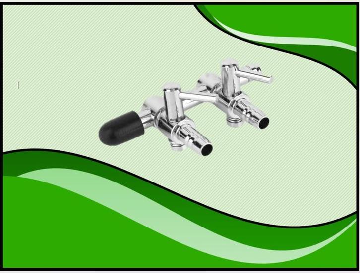 RVS luchtverdeler met 2 uitgangen (Luchtpomp toebehoren), Dieren en Toebehoren, Vissen | Aquaria en Toebehoren, Overige typen