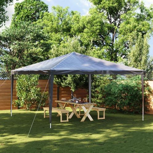vidaXL Partytent professioneel 90 g/m² 4x4 m antraciet, Tuin en Terras, Partytenten, Nieuw, Verzenden
