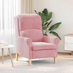 vidaXL Fauteuil Roze 76 x 94 x 102 cm Fluweel, Huis en Inrichting, Fauteuils, Verzenden, Nieuw