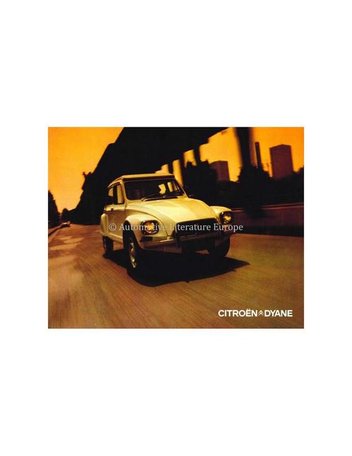 1971 CITROEN DYANE BROCHURE NEDERLANDS, Boeken, Auto's | Folders en Tijdschriften