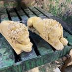 Sculpture, After Canova Chatsworth Sleeping Lions - 11 in -