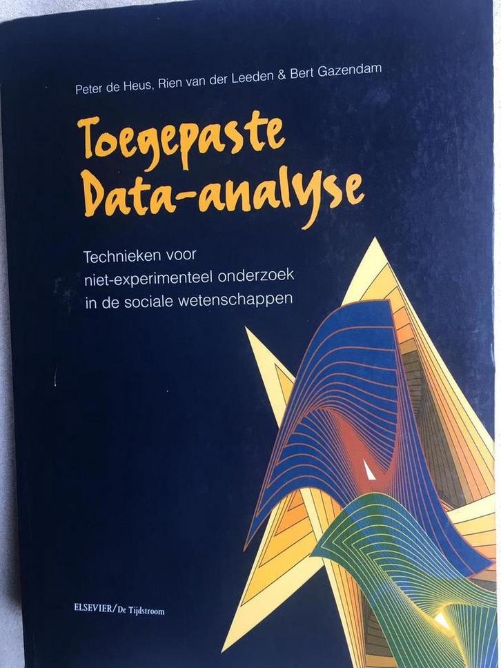 TOEGEPASTE DATA-ANALYSE DR 2 9789035222557 P. de Heus, Boeken, Psychologie, Zo goed als nieuw, Verzenden