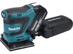 Makita DBO480RTJ Accu Handpalm Vlakschuurmachine | 18V | 2 x, Verzenden, Zo goed als nieuw