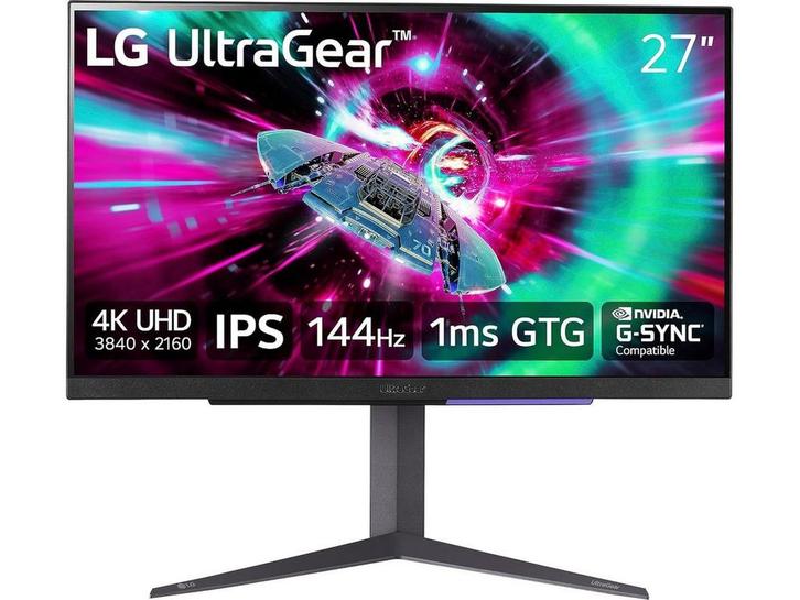 LG UltraGear 27GR93U - Gaming Monitor - 27 UHD 4K 144Hz IPS, Computers en Software, Monitoren, Zo goed als nieuw, Verzenden