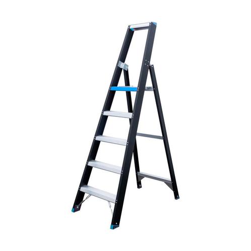 Eurostairs zwarte bordestrap 1x5 treden - Limited Edition, Doe-het-zelf en Bouw, Ladders en Trappen, Trap, Nieuw, Opvouwbaar of Inschuifbaar
