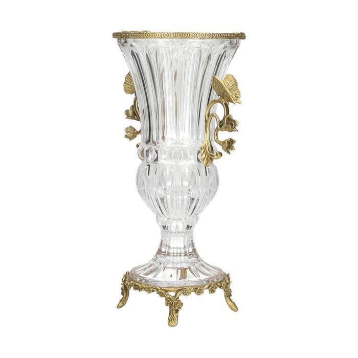 Vaas - Brons, Kristal - Luxury crystal vase, Antiek en Kunst, Kunst | Designobjecten