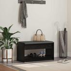 vidaXL Hallenbank Zwarte Eik 83 x 38 x 45 cm Geengineerd, Verzenden, Nieuw