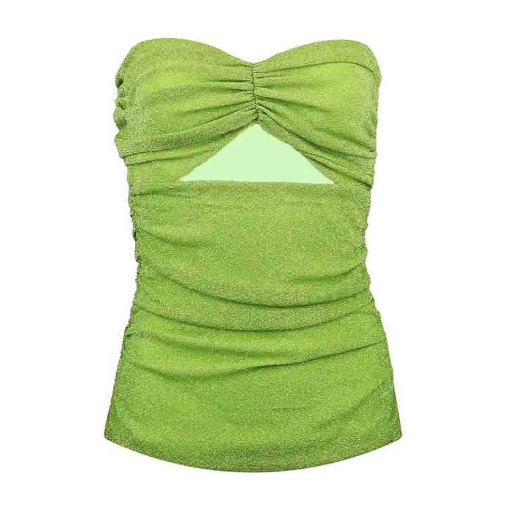 House of Amen • groene cut out top • 38 (IT44), Kleding | Dames, Blouses en Tunieken, Groen, Nieuw, Maat 38/40 (M), Verzenden