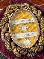Reliekhouder - Glas, Textiel - 1850-1900 - Saint François de