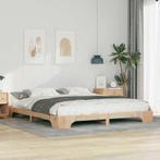 vidaXL Bedframe met opslag Bruin 180 x 220 cm Massief, Huis en Inrichting, Verzenden, Nieuw