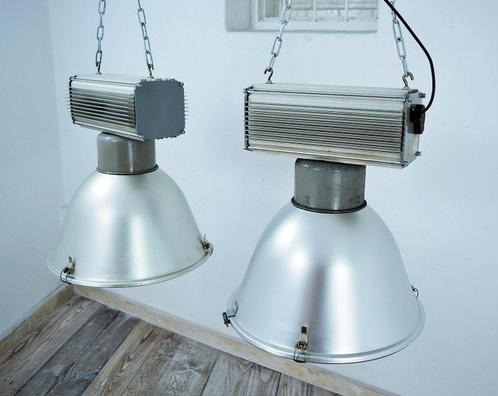 elGO - Plafondlamp - Aluminium, Glas, Staal - Twee lampen, Antiek en Kunst, Antiek | Wandborden en Tegels