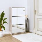 vidaXL Schoenenkast met spiegel 3-laags 63x17x102,5 cm, Huis en Inrichting, Kasten | Schoenenkasten, Verzenden, Nieuw