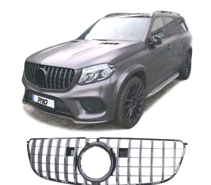Calandre Pour Mercedes Gls X166 15-19 Noir Chromé, Auto-onderdelen, Carrosserie, Verzenden